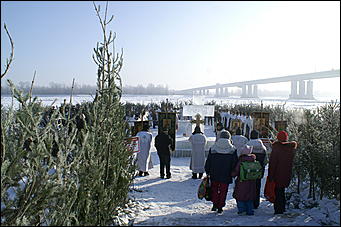 19 января 2010 г., Барнаул   Крещение на Оби в Барнауле