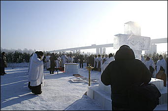 19 января 2010 г., Барнаул   Крещение на Оби в Барнауле