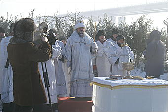 19 января 2010 г., Барнаул   Крещение на Оби в Барнауле