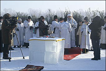 19 января 2010 г., Барнаул   Крещение на Оби в Барнауле