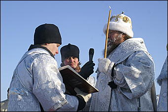 19 января 2010 г., Барнаул   Крещение на Оби в Барнауле