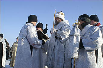 19 января 2010 г., Барнаул   Крещение на Оби в Барнауле