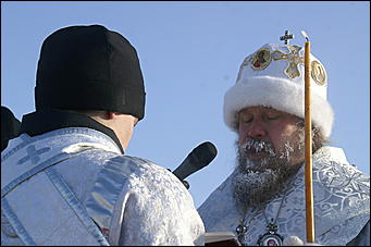19 января 2010 г., Барнаул   Крещение на Оби в Барнауле