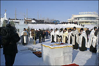 19 января 2010 г., Барнаул   Крещение на Оби в Барнауле