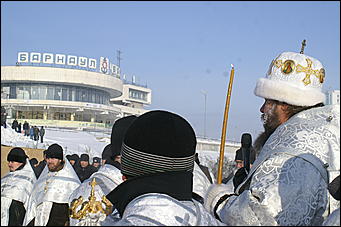 19 января 2010 г., Барнаул   Крещение на Оби в Барнауле