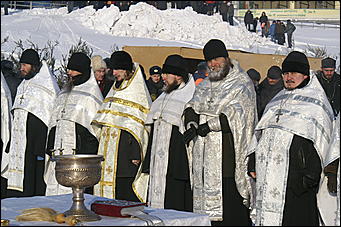 19 января 2010 г., Барнаул   Крещение на Оби в Барнауле