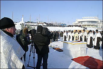 19 января 2010 г., Барнаул   Крещение на Оби в Барнауле