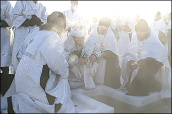 19 января 2010 г., Барнаул   Крещение на Оби в Барнауле