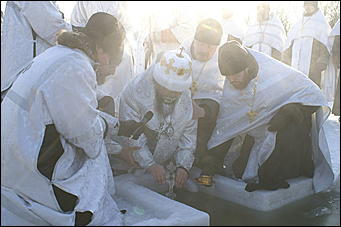 19 января 2010 г., Барнаул   Крещение на Оби в Барнауле