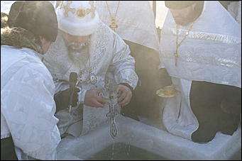 19 января 2010 г., Барнаул   Крещение на Оби в Барнауле