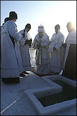 19 января 2010 г., Барнаул   Крещение на Оби в Барнауле