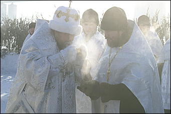 19 января 2010 г., Барнаул   Крещение на Оби в Барнауле