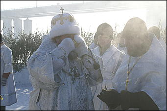 19 января 2010 г., Барнаул   Крещение на Оби в Барнауле