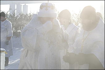 19 января 2010 г., Барнаул   Крещение на Оби в Барнауле