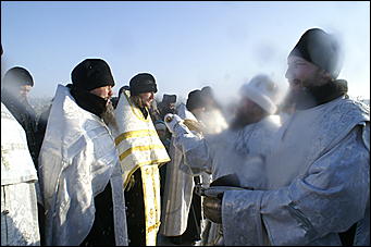 19 января 2010 г., Барнаул   Крещение на Оби в Барнауле