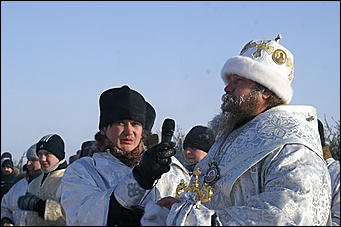 19 января 2010 г., Барнаул   Крещение на Оби в Барнауле