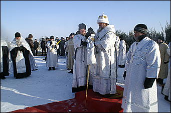 19 января 2010 г., Барнаул   Крещение на Оби в Барнауле