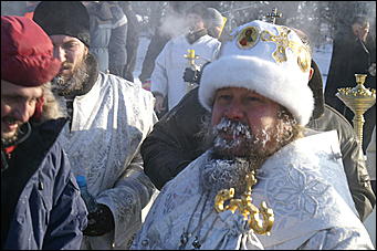 19 января 2010 г., Барнаул   Крещение на Оби в Барнауле