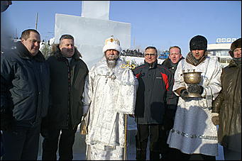 19 января 2010 г., Барнаул   Крещение на Оби в Барнауле