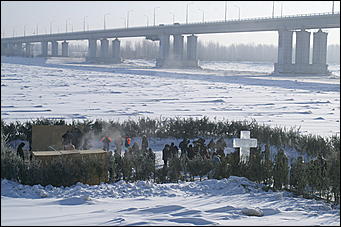 19 января 2010 г., Барнаул   Крещение на Оби в Барнауле