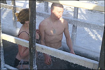 19 января 2010 г., Барнаул   Крещение на Оби в Барнауле