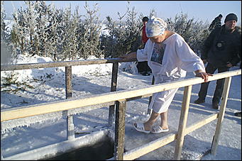 19 января 2010 г., Барнаул   Крещение на Оби в Барнауле