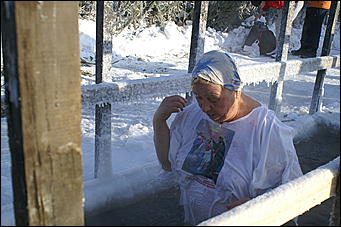 19 января 2010 г., Барнаул   Крещение на Оби в Барнауле