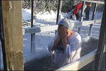19 января 2010 г., Барнаул   Крещение на Оби в Барнауле