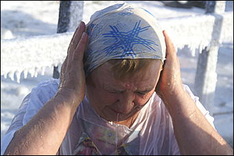 19 января 2010 г., Барнаул   Крещение на Оби в Барнауле