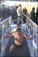 19 января 2010 г., Барнаул   Крещение на Оби в Барнауле