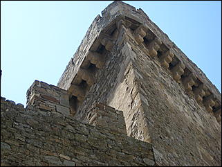 Август 2009 г., Крым   Генуэзская крепость в городе Судаке (Крым, Украина)