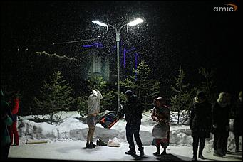 19 января 2020 г., Барнаул. Екатерина Смолихина   Боятся, но купаются. Как в Барнауле прошло Крещение Господне