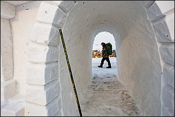 17 январь 2017 г., Барнаул © Амител Вячеслав Мельников   Как возводят купели для тех, кто будет окунаться в прорубь
