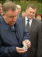 14 сентябрь 2012 г., Барнаул   Открытие памятника «Переселенцам на Алтай от благодарных потомков»
