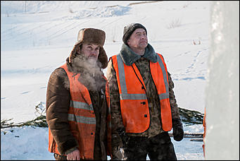 15 января 2016 г. Барнаул © Амител. Вячеслав Мельников   Как проходит строительство купели на реке Обь