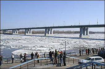 9 апреля 2007 г., Барнаул   Ледоход на Оби