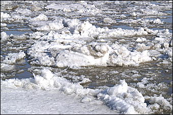 9 апреля 2007 г., Барнаул   Ледоход на Оби