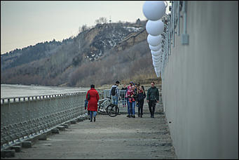 13 апреля 2018 г., Барнаул. Екатерина Смолихина   Барнаульский ледоход на День космонавтики