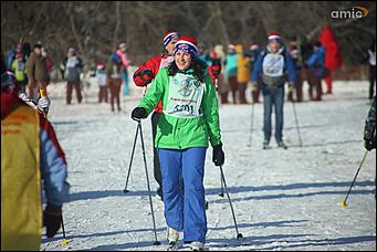 11 февраля 2018 г., Барнаул. Екатерина Смолихина   Солнце, лыжи, Барнаул: более тысячи горожан пришли на "Лыжню России"