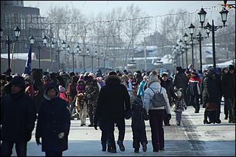 18 февраля 2018 г., Барнаул. Екатерина Смолихина   Блины, хороводы и чучела: как барнаульцы отметили Масленицу