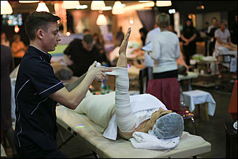 18 октября 2018 г., Барнаул. Екатерина Смолихина   Гладили, мяли, щипали: как в Барнауле состязались лучшие массажисты Сибири