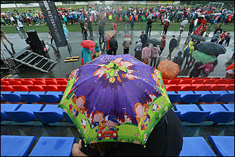 13 августа 2017 г., Барнаул. Екатерина Смолихина   Рекорд России по массовой тренировке установили в Барнауле