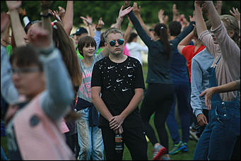 13 августа 2017 г., Барнаул. Екатерина Смолихина   Рекорд России по массовой тренировке установили в Барнауле