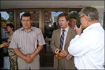 24 июля 2007 г., Барнаул   Встреча председателя Совета Федерации РФ Сергея Миронова с жителями Алтайского края