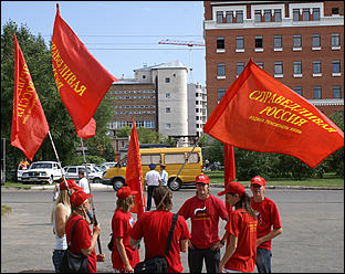 24 июля 2007 г., Барнаул   Встреча председателя Совета Федерации РФ Сергея Миронова с жителями Алтайского края