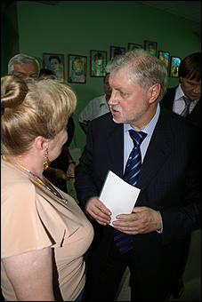 24 июля 2007 г., Барнаул   Встреча председателя Совета Федерации РФ Сергея Миронова с жителями Алтайского края