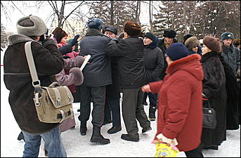 24 января 2007 г., Барнаул   Митинг протеста в Барнауле