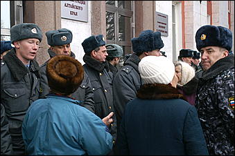 24 января 2007 г., Барнаул   Митинг протеста в Барнауле
