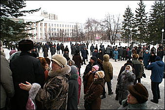 24 января 2007 г., Барнаул   Митинг протеста в Барнауле