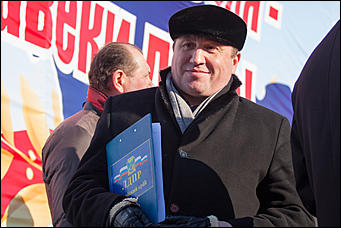 19 март 2016 г., Барнаул © Амител Вячеслав Мельников   Митинг посвященный двухлетию присоединения Крыма к России 